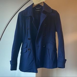 Blue Express double breasted coat